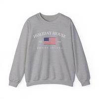 Holiday House T-Shirt Crewneck Hoodie Cotton | The Last Great American Dynatsy Classic Collar