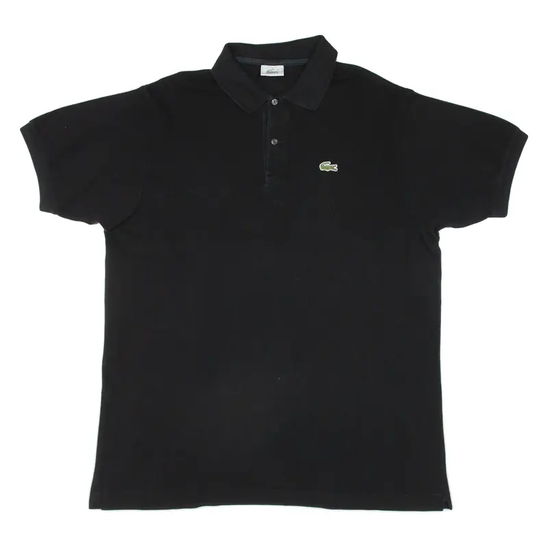 LACOSTE Mens Polo Shirt Black XL