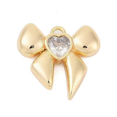 Brass Micro Pave Cubic Zirconia Pendants