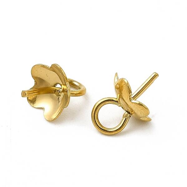 304 Stainless Steel Cup Pearl Peg Bails Pin Pendants