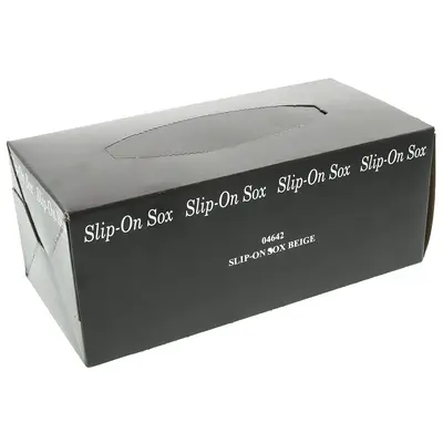 Disposable Slip On Socks 144 Pieces Beige
