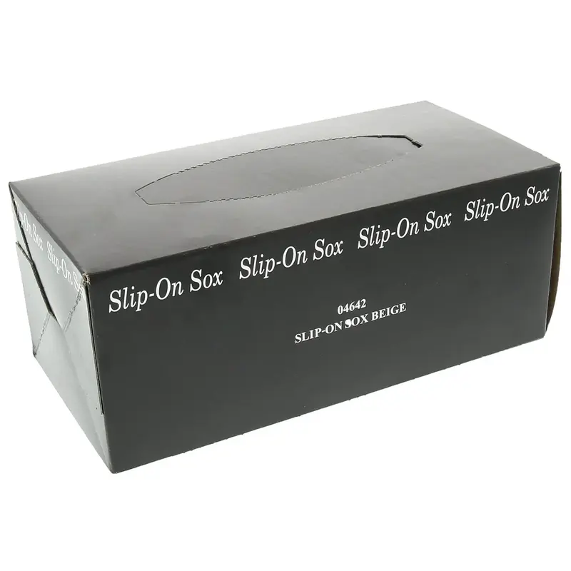 Disposable Slip On Socks 144 Pieces Beige