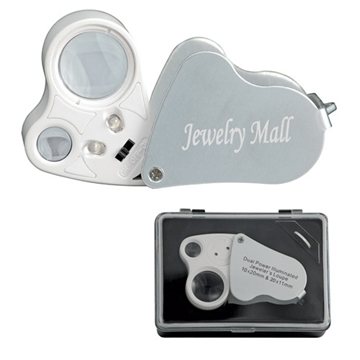 100 Promotional 10x & 20x Dual Power Illuminated Loupe - LED ...