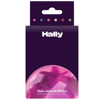 Gem Pen Hair Gem Refill Set - Refill Your Gem Pen With New Colors & Styles - Hair Safe Adhesive - Suitable for All Hair Types...
