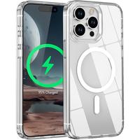 Macarons Clear Magnetic for iPhone 15 Pro Max Case,Compatible with MagSafe,Not Yellowing Military-Grade Drop Protection] Shoc...