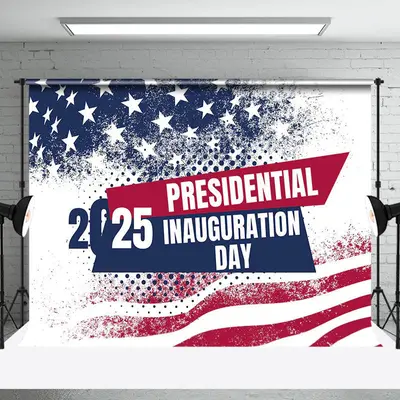 Blue Red Presidential Inauguration Day Celebration Backdrop - Aperturee