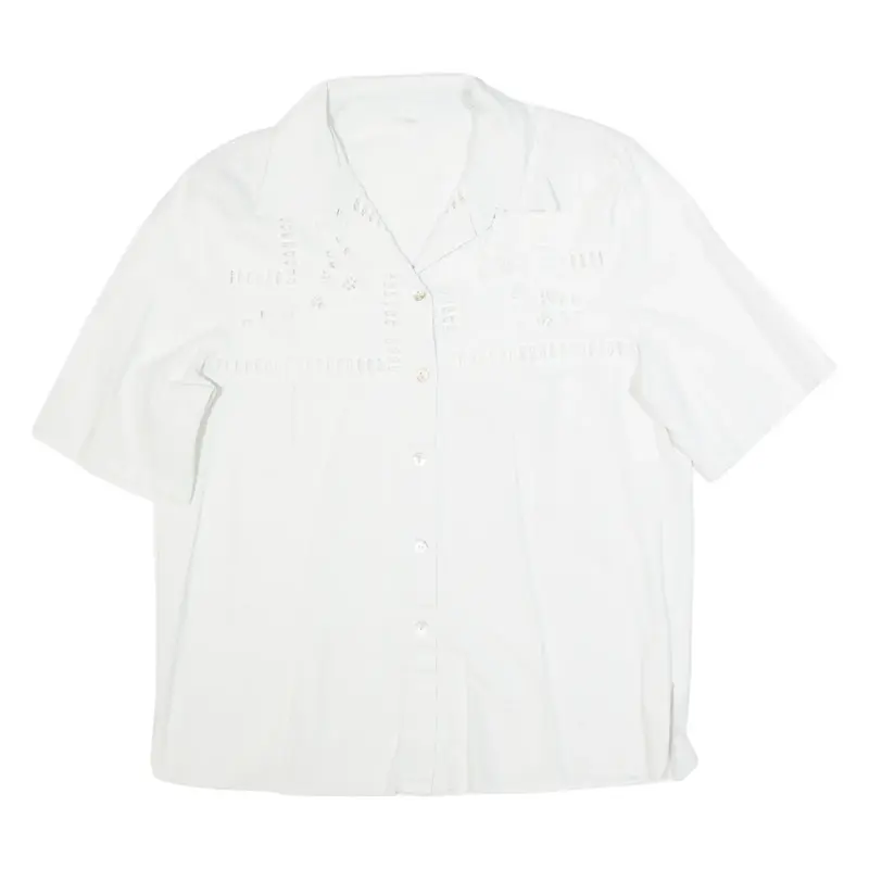 Womens Shirt White Collared UK 14