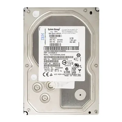 00Y2425 IBM 3TB 6Gb/s SAS 7200 3.5-Inch Hard Drive
