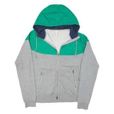SUN 68 Mens Track Jacket Grey Hooded Colourblock M