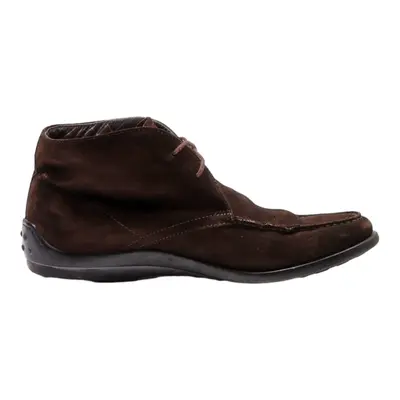 TODS Ankle Boots Brown Leather Mens UK 7.5
