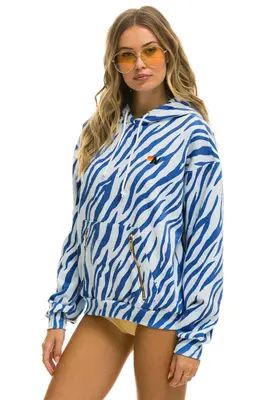 Hoodie Tiger Relaxed Hdprxztiger Blue-Tiger | Color: BLUE TIGER | Size: L
