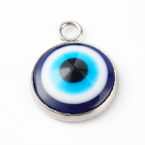 Resin Evil Eye Pendants