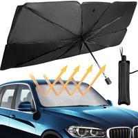 Car Windshield Sunshade Umbrella – Foldable Front Window Cover, UV Protection Heat Blocker, Fits Most Vehicles