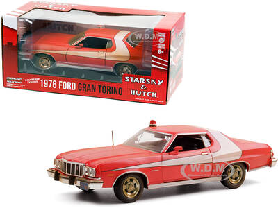 1976 Ford Gran Torino Red with White Stripe (Weathered Version) \