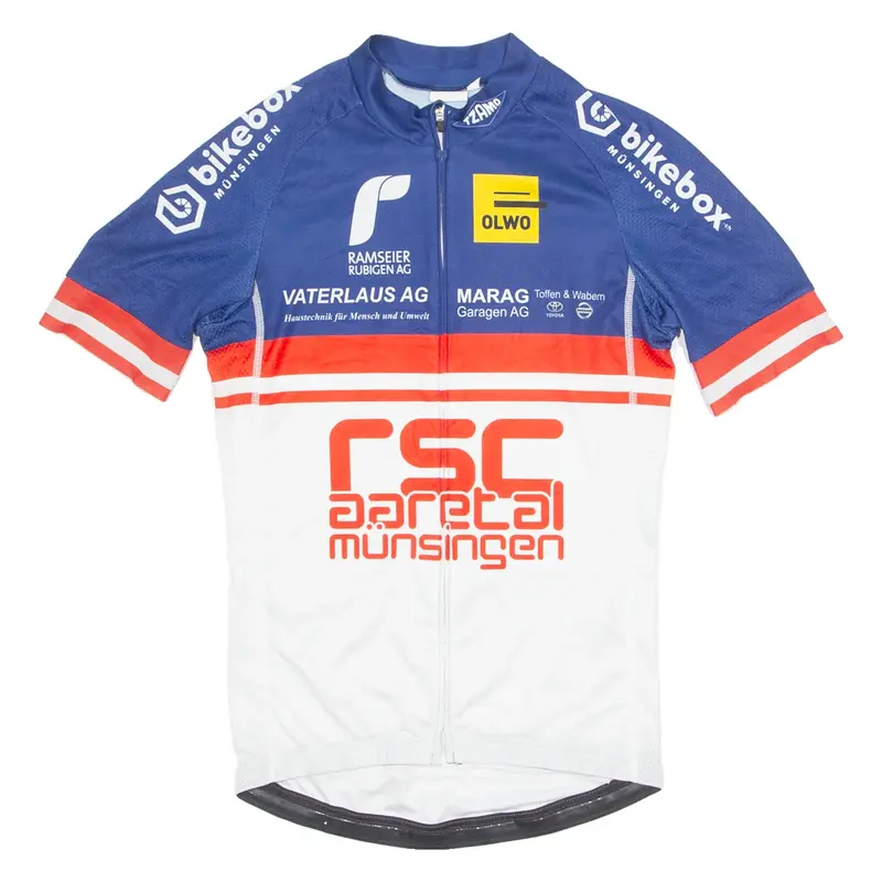 TZAMO Cycling Mens Jersey White 1/4 Zip S