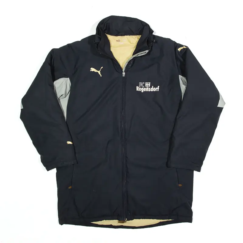 PUMA FC Regensdorf Jacket Blue Puffer Mens M