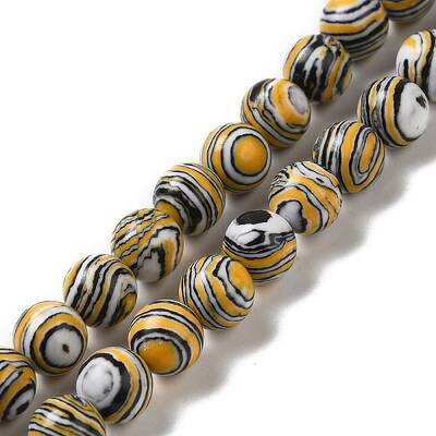 Synthetic Malachite Dyed Beads Strands