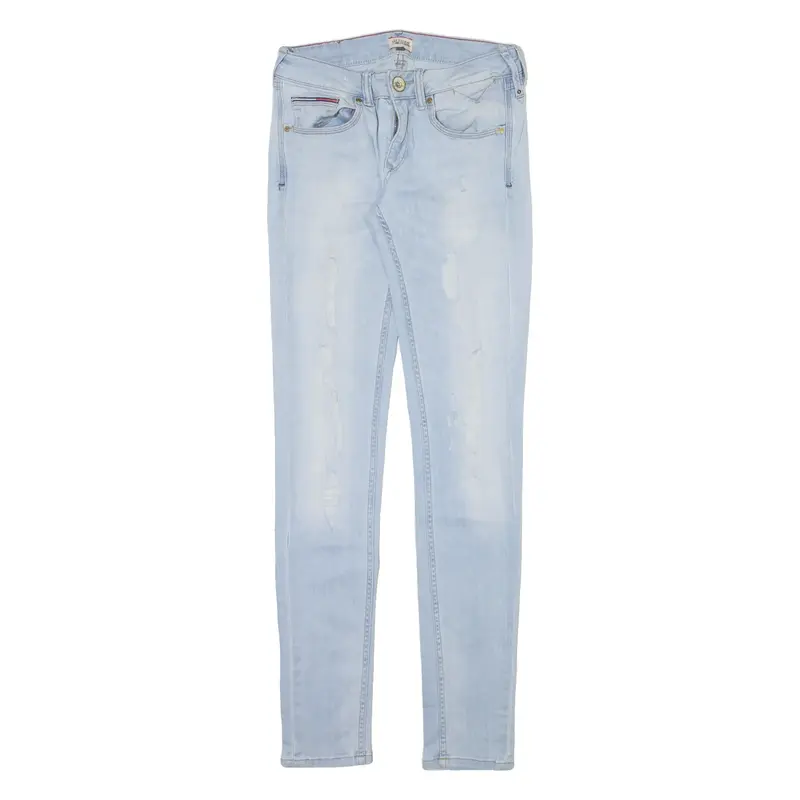 TOMMY HILFIGER Distressed Womens Jeans Blue Slim Skinny W26 L32
