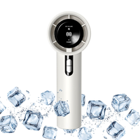 Silent Portable Fan, 12 Hours Battery Life, 1-100 LED Digital Fan Holiday, Usb Rechargeable, Fans Suitable For Outdoor Sports...