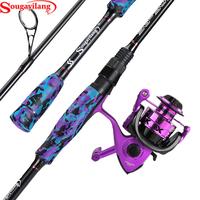 Sougayilang Fishing Rod and Reel Combo, Bait Tackle Kit for BassStainless Steel Guides Fishing Pole with Spinning Reel Combo ...