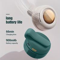 Father's Day Gifts, Portable Silent Mini Bladeless Electric Fan USB Fan, Adjustable 3-speed Suspended Collar & Waist Fans, Re...