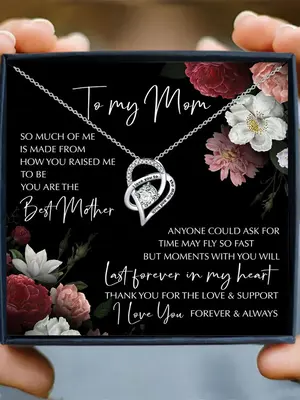 Summer Elegant Heart Shaped Rhinestone Decor Pendant Necklace, Stainless Steel Jewelry for Party, Daily Clothing Decor, Trend...