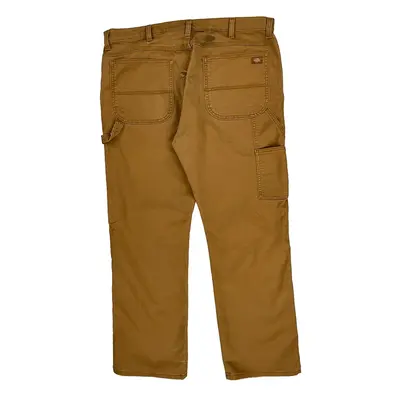 Dickies Carpenter Trousers - 38? Waist Brown Cotton Blend