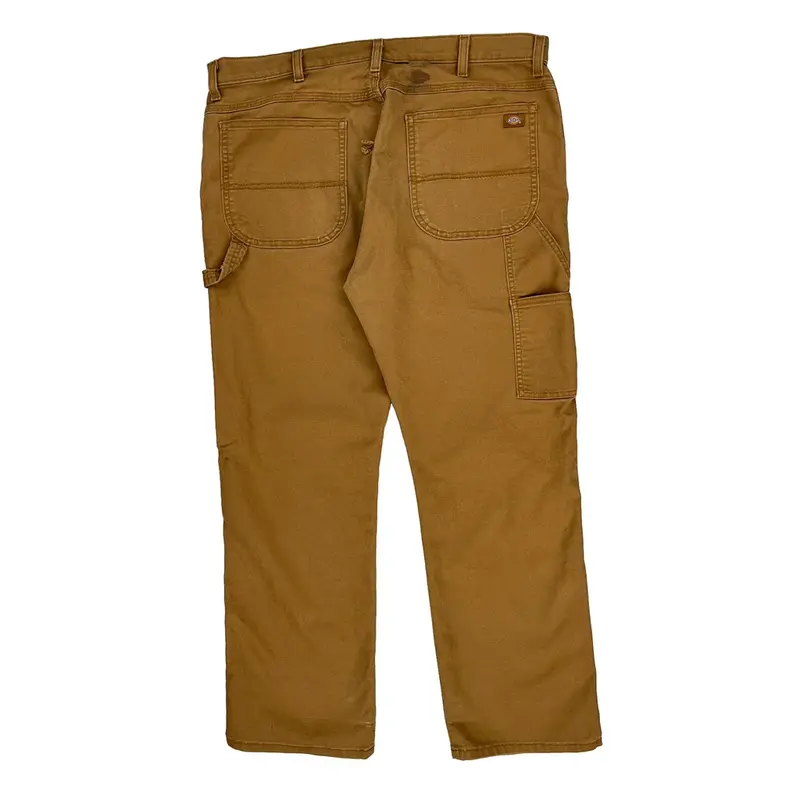 Dickies Carpenter Trousers - 38? Waist Brown Cotton Blend