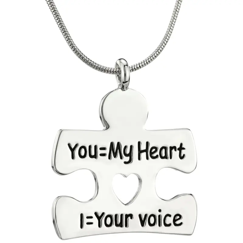I Am Your Voice Autism Necklace - Set of 2