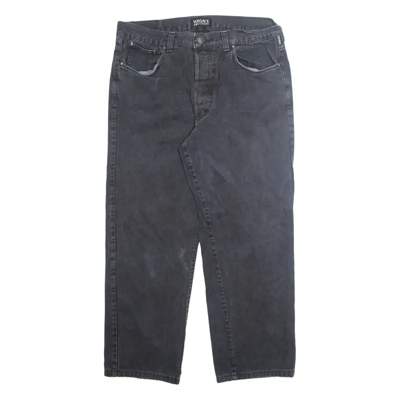 VERSACE JEANS COUTURE Mens Jeans Grey Regular Straight W34 L28