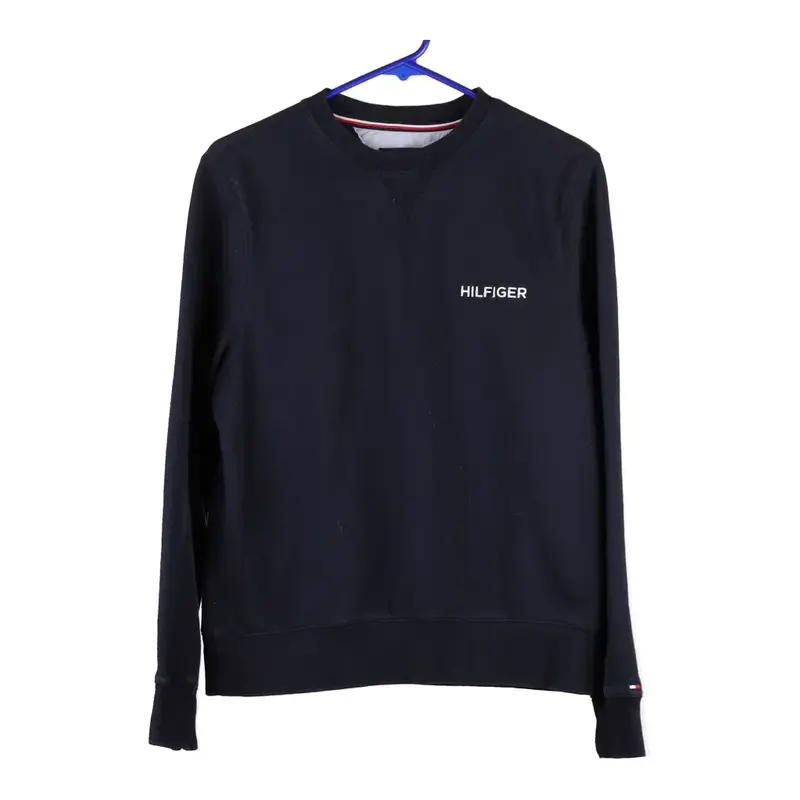 Tommy Hilfiger Sweatshirt - Small Navy Cotton Blend