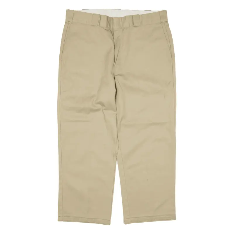 DICKIES Workwear Trousers Beige Regular Straight Mens W36 L24