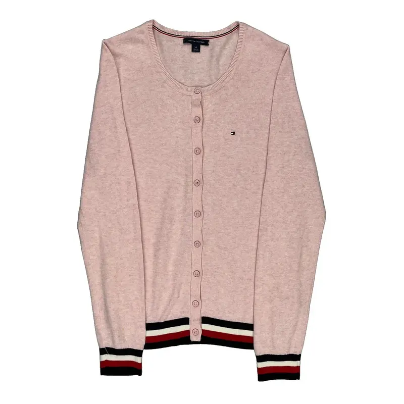 Tommy Hilfiger Cardigan - Small Pink Cotton