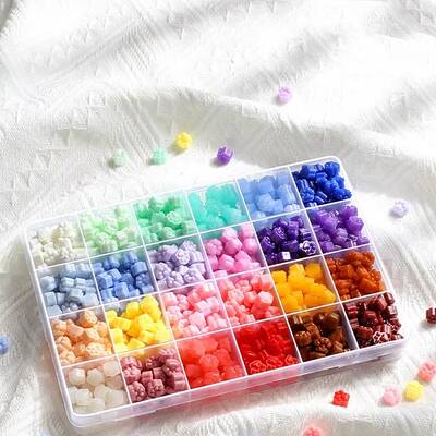 24 Grids 24 Random Colors Sealing Wax Particles