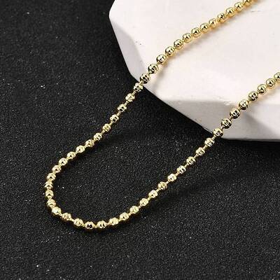 2MM Brass Round Link Chain Necklaces