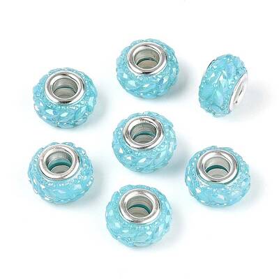 Opaque Resin European Beads