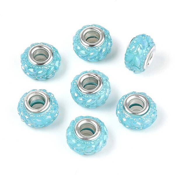 Opaque Resin European Beads