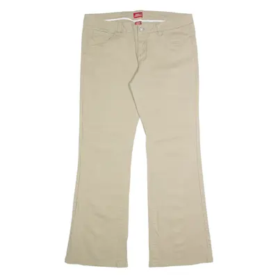 DICKIES Womens Trousers Beige Regular Bootcut W34 L31