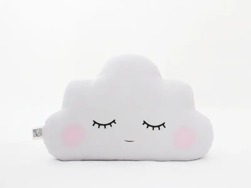 Light Gray Small Cloud Pillow