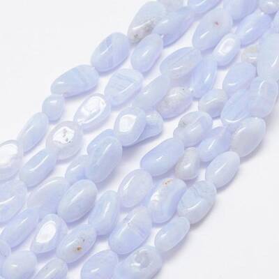 Natural Blue Lace Agate Beads Strands