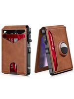 Men's Business Style Pu Leather Compact Wallet with Card Slots, Wallet Card Holder, Wallet Clutch, Trendy Money Clip Wallet w...