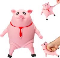 Stress Pink Pig Toys,（large size） Fun Cute Pink Pig Soft Toys, Stress Stretch Pig Toys, Stress Reduction and Squeeze Reli...