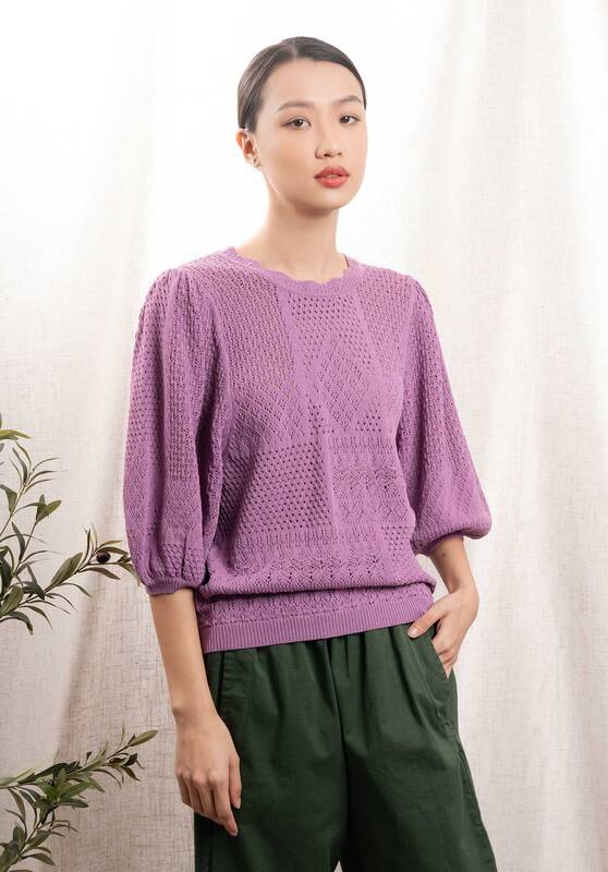 Pullover Aglae Violet | Color: VIOLET | Size: M