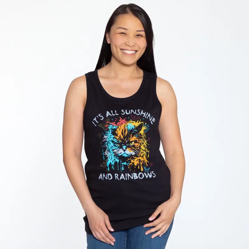 Cat Attitude Tank Top - No Cat - XL