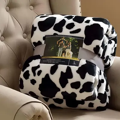 Soft Printed Blanket, 1 Count Portable Lightweight Blanket, Suitable for Sofa and Bed Office, Christmas and Christmas Gift fo...