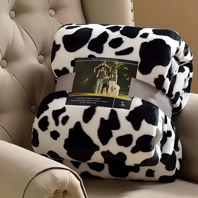 Soft Printed Blanket, 1 Count Portable Lightweight Blanket, Suitable for Sofa and Bed Office, Christmas and Christmas Gift fo...