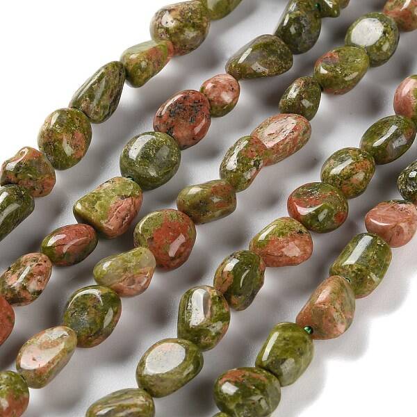Natural Unakite Beads Strands