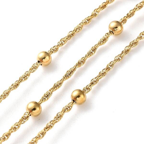 304 Stainless Steel Chains with Beads