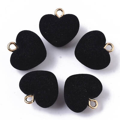 Flocky Acrylic Pendants