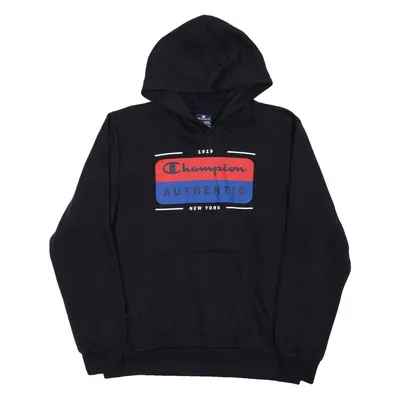 CHAMPION Boys Black Hoodie 15-16Y